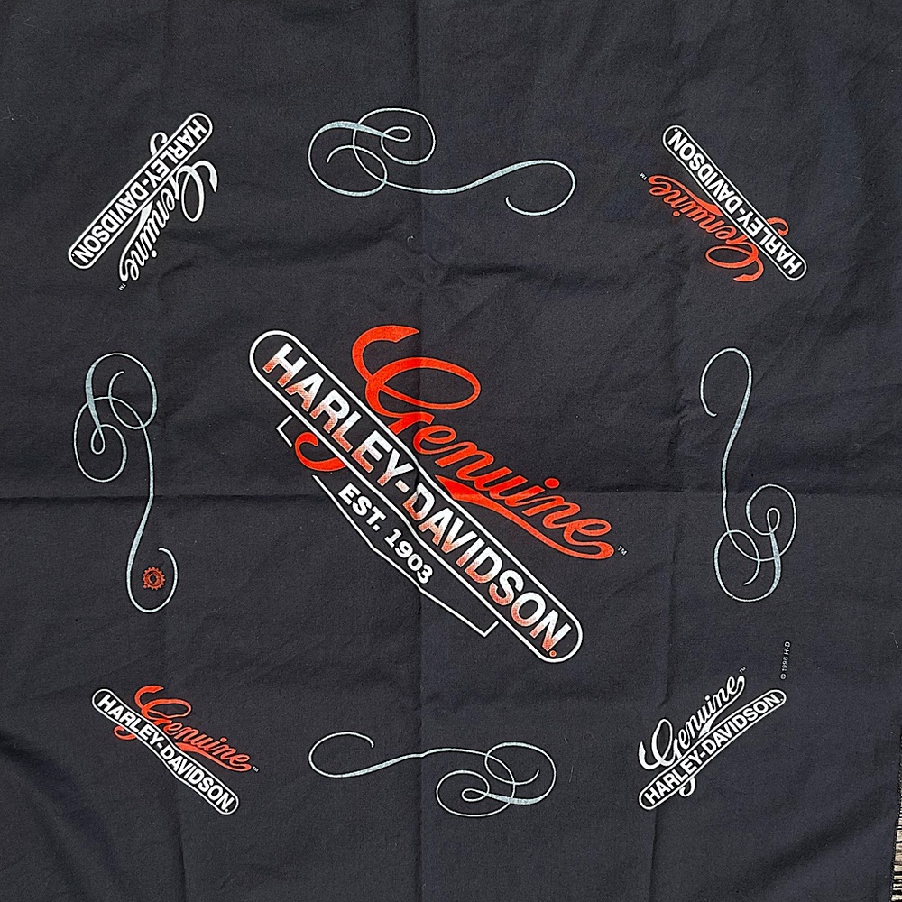 1996 Vintage Harley-Davidson Bandana Scarf